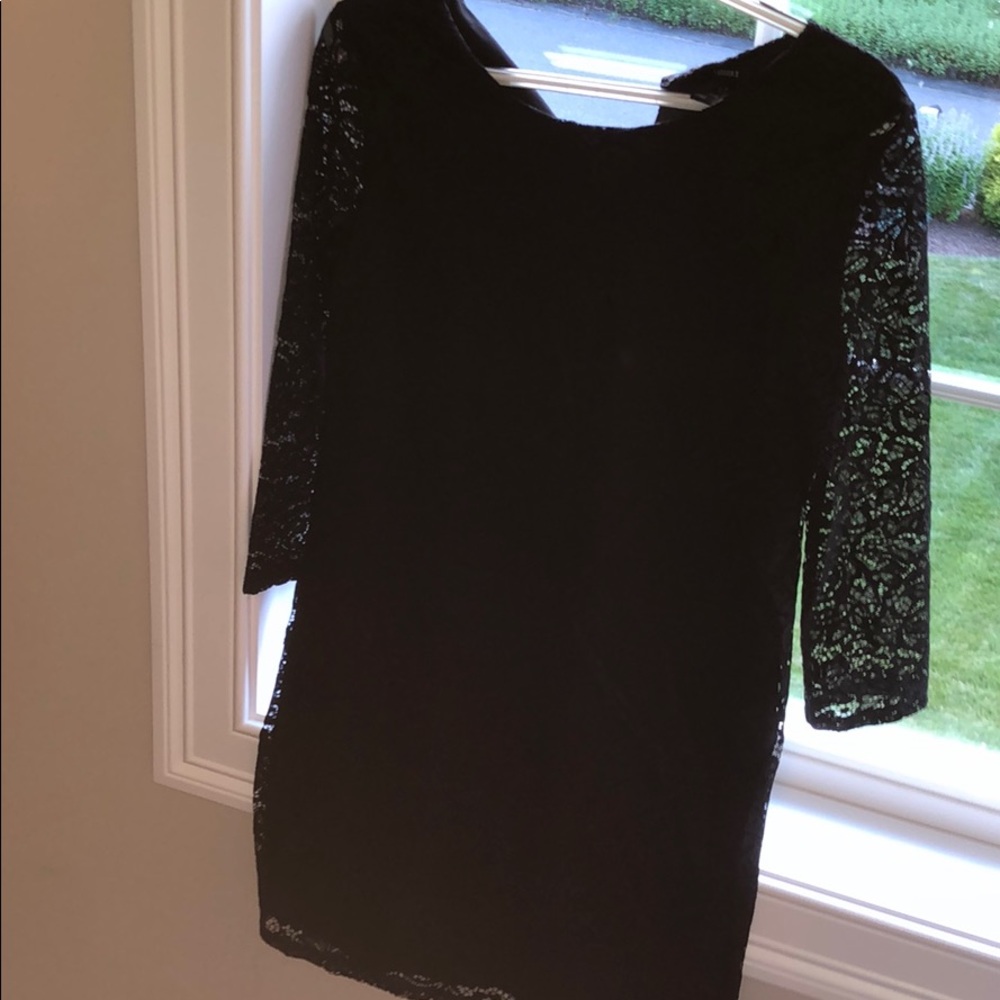Black lace dress
